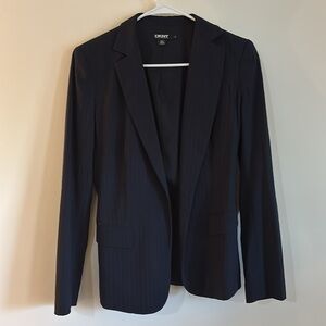 DKNY Navy Pinstriped Blazer